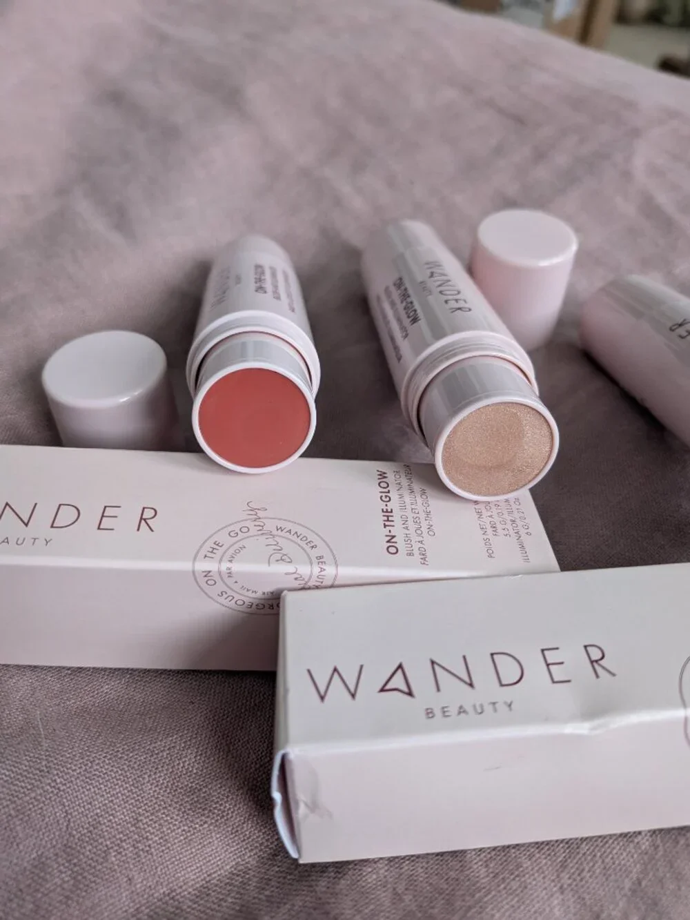 🌸 Wander Beauty On-the-Glow Blush Illuminator, Coral Rose & Sienna Sunset NIB
